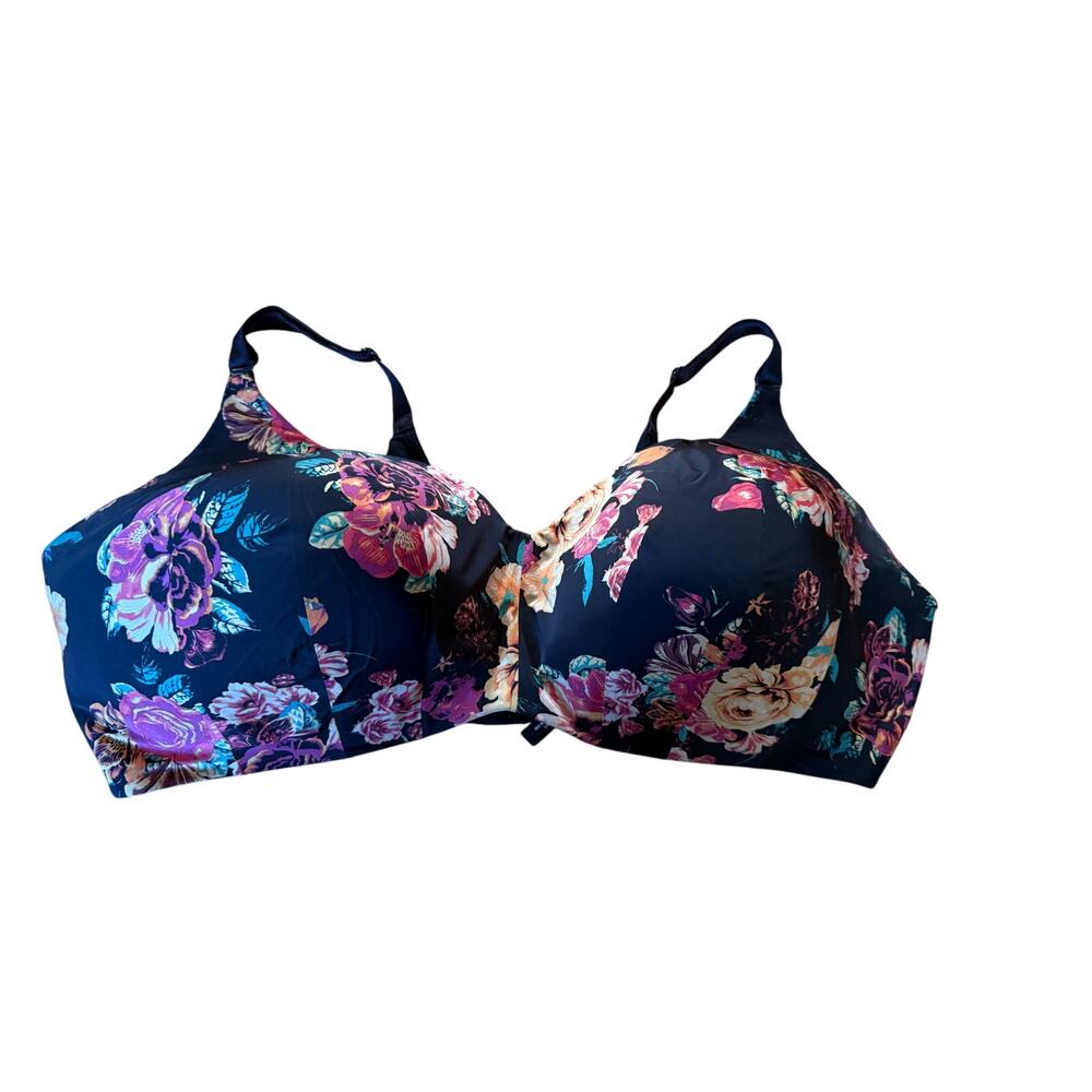 Torrid‎ black floral print bra